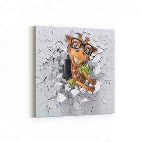 Olla 12723K Çocuk Odası Görseli Kare 25x25 cm Kanvas Tablo