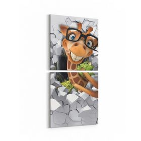 Olla 12723K2D Çocuk Odası Görseli 2 Parça Dikey 30x65 cm Kanvas Tablo