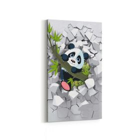 Olla 12726DD Çocuk Odası Görseli Dikey Dar 30x60 cm Kanvas Tablo