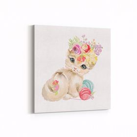 Olla 12727K Çocuk Odası Görseli Kare 25x25 cm Kanvas Tablo