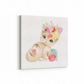 Olla 12727K Çocuk Odası Görseli Kare 25x25 cm Kanvas Tablo
