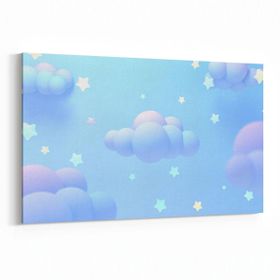 Olla 12728Y Çocuk Odası Görseli Yatay 30x20 cm Kanvas Tablo