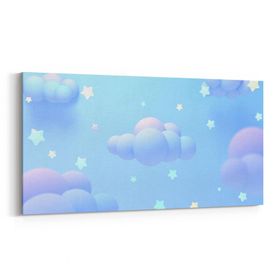 Olla 12728YD Çocuk Odası Görseli Yatay Dar 60x30 cm Kanvas Tablo