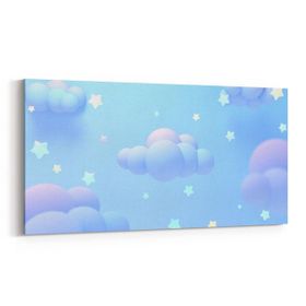 Olla 12728YD Çocuk Odası Görseli Yatay Dar 60x30 cm Kanvas Tablo