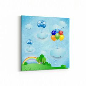 Olla 12732K Çocuk Odası Görseli Kare 25x25 cm Kanvas Tablo