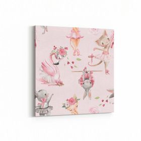 Olla 12733K Çocuk Odası Görseli Kare 25x25 cm Kanvas Tablo