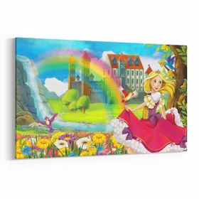 Olla 12734Y Çocuk Odası Görseli Yatay 30x20 cm Kanvas Tablo