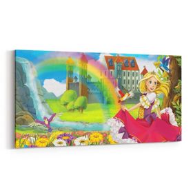 Olla 12734YD Çocuk Odası Görseli Yatay Dar 60x30 cm Kanvas Tablo