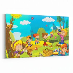 Olla 12735Y Çocuk Odası Görseli Yatay 30x20 cm Kanvas Tablo