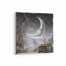 Olla 12740K Çocuk Odası Görseli Kare 25x25 cm Kanvas Tablo