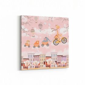 Olla 12743K Çocuk Odası Görseli Kare 25x25 cm Kanvas Tablo