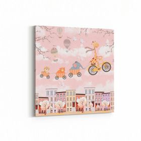 Olla 12743K Çocuk Odası Görseli Kare 25x25 cm Kanvas Tablo