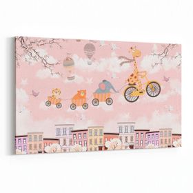 Olla 12743Y Çocuk Odası Görseli Yatay 30x20 cm Kanvas Tablo