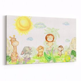 Olla 12744Y Çocuk Odası Görseli Yatay 30x20 cm Kanvas Tablo