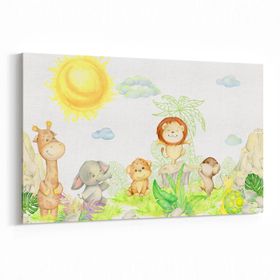 Olla 12744Y Çocuk Odası Görseli Yatay 30x20 cm Kanvas Tablo