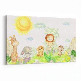 Olla 12744Y Çocuk Odası Görseli Yatay 30x20 cm Kanvas Tablo
