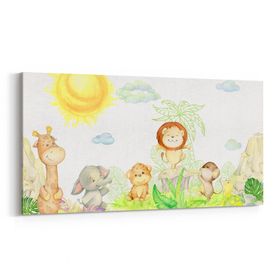 Olla 12744YD Çocuk Odası Görseli Yatay Dar 60x30 cm Kanvas Tablo