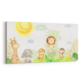 Olla 12744YD Çocuk Odası Görseli Yatay Dar 60x30 cm Kanvas Tablo