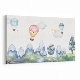 Olla 12746Y Çocuk Odası Görseli Yatay 30x20 cm Kanvas Tablo