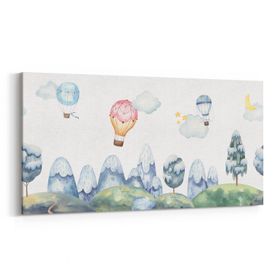 Olla 12746YD Çocuk Odası Görseli Yatay Dar 60x30 cm Kanvas Tablo