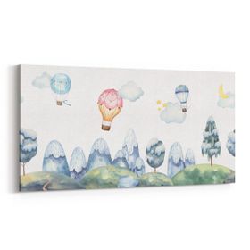 Olla 12746YD Çocuk Odası Görseli Yatay Dar 60x30 cm Kanvas Tablo