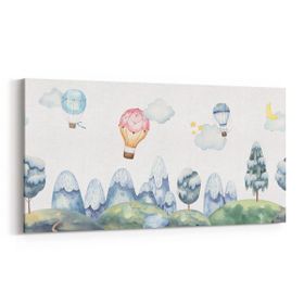 Olla 12746YD Çocuk Odası Görseli Yatay Dar 60x30 cm Kanvas Tablo