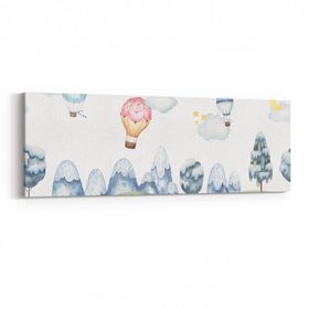 Olla 12746YI Çocuk Odası Görseli Yatay İnce 90x30 cm Kanvas Tablo