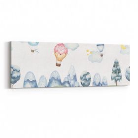 Olla 12746YI Çocuk Odası Görseli Yatay İnce 90x30 cm Kanvas Tablo