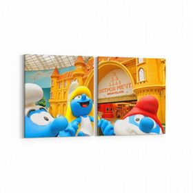 Olla 12747K2Y Çocuk Odası Görseli 2 Parça Yatay 65x30 cm Kanvas Tablo