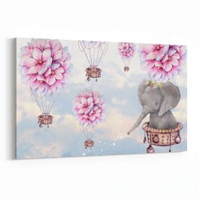 Olla 12748Y Çocuk Odası Görseli Yatay 30x20 cm Kanvas Tablo