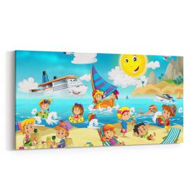 Olla 12749YD Çocuk Odası Görseli Yatay Dar 60x30 cm Kanvas Tablo