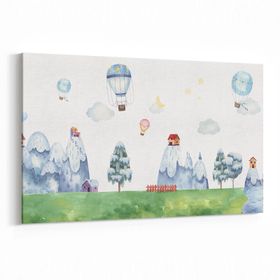 Olla 12750Y Çocuk Odası Görseli Yatay 30x20 cm Kanvas Tablo