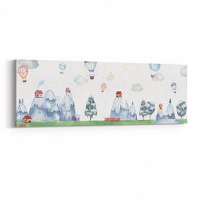 Olla 12750YI Çocuk Odası Görseli Yatay İnce 90x30 cm Kanvas Tablo