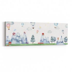 Olla 12750YI Çocuk Odası Görseli Yatay İnce 90x30 cm Kanvas Tablo