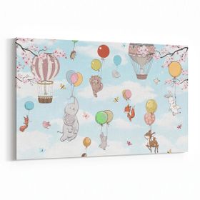 Olla 12751Y Çocuk Odası Görseli Yatay 30x20 cm Kanvas Tablo