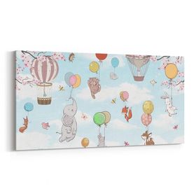 Olla 12751YD Çocuk Odası Görseli Yatay Dar 60x30 cm Kanvas Tablo