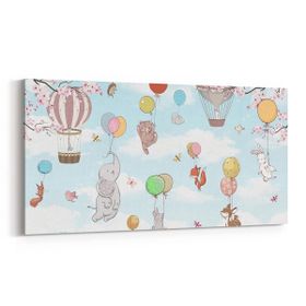 Olla 12751YD Çocuk Odası Görseli Yatay Dar 60x30 cm Kanvas Tablo