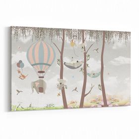 Olla 12752Y Çocuk Odası Görseli Yatay 30x20 cm Kanvas Tablo