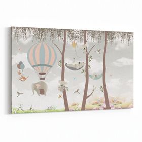 Olla 12752Y Çocuk Odası Görseli Yatay 30x20 cm Kanvas Tablo