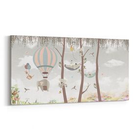 Olla 12752YD Çocuk Odası Görseli Yatay Dar 60x30 cm Kanvas Tablo