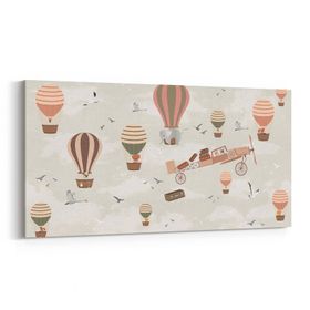 Olla 12753YD Çocuk Odası Görseli Yatay Dar 60x30 cm Kanvas Tablo