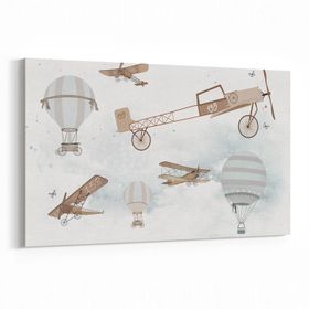 Olla 12756Y Çocuk Odası Görseli Yatay 30x20 cm Kanvas Tablo