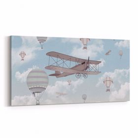 Olla 12757YD Çocuk Odası Görseli Yatay Dar 60x30 cm Kanvas Tablo