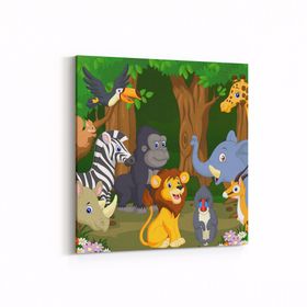 Olla 12758K Çocuk Odası Görseli Kare 25x25 cm Kanvas Tablo