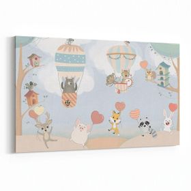 Olla 12760Y Çocuk Odası Görseli Yatay 30x20 cm Kanvas Tablo