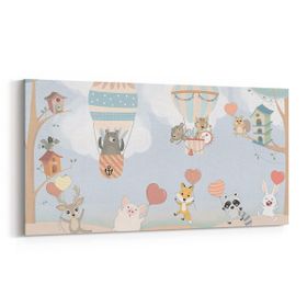 Olla 12760YD Çocuk Odası Görseli Yatay Dar 60x30 cm Kanvas Tablo