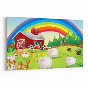 Olla 12761Y Çocuk Odası Görseli Yatay 30x20 cm Kanvas Tablo