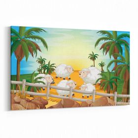Olla 12763Y Çocuk Odası Görseli Yatay 30x20 cm Kanvas Tablo