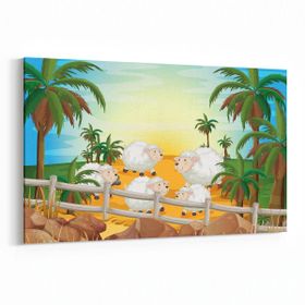 Olla 12763Y Çocuk Odası Görseli Yatay 30x20 cm Kanvas Tablo