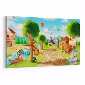 Olla 12766Y Çocuk Odası Görseli Yatay 30x20 cm Kanvas Tablo